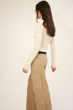 Wide-leg Cargo Pants