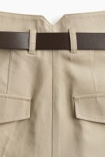 Creased Pants with Belt