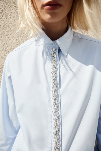 Rhinestone-Embellished Shirt